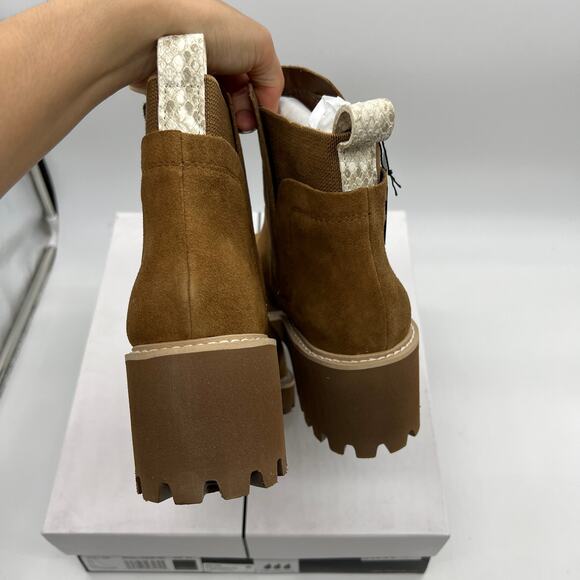 Dolce Vita Suede Waterproof Ankle Boots Size 8.5 Brown Color - Picture 5 of 11